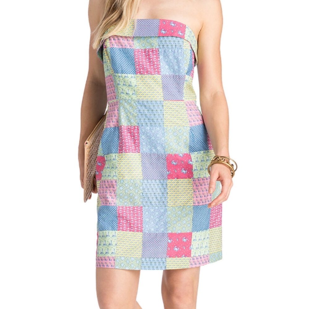 Vineyard Vines Size 12 Patchwork Dress